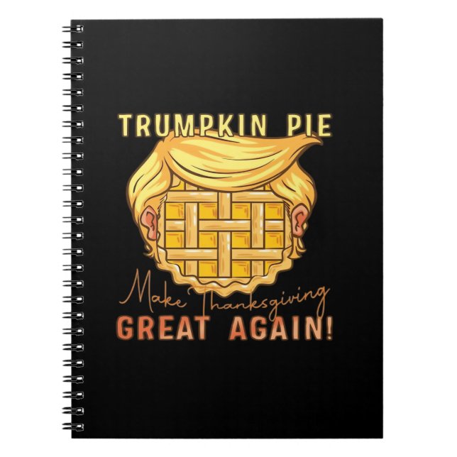 Cuaderno Trumpkin Pie hace grande el día de Acción de Graci (Frente)