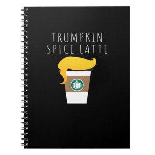 Cuaderno Trumpkin Spice Latte Funny Chiste Calabaza Spi