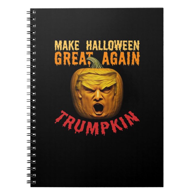 Cuaderno Trumpkin vuelve a hacer grande a Halloween - Funny (Frente)