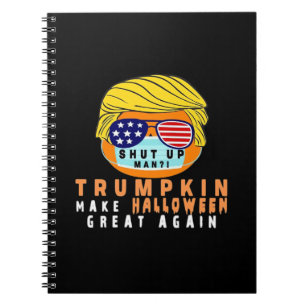 Cuaderno Trumpkin vuelve a hacer que Halloween sea grande d