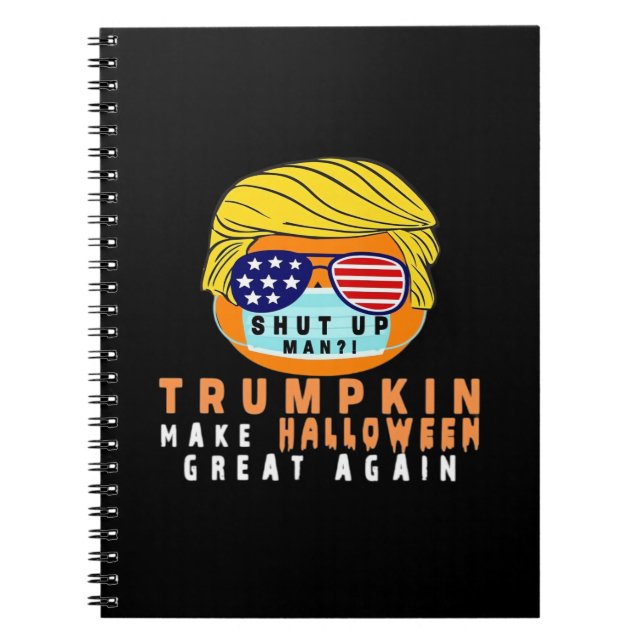 Cuaderno Trumpkin vuelve a hacer que Halloween sea grande d (Frente)
