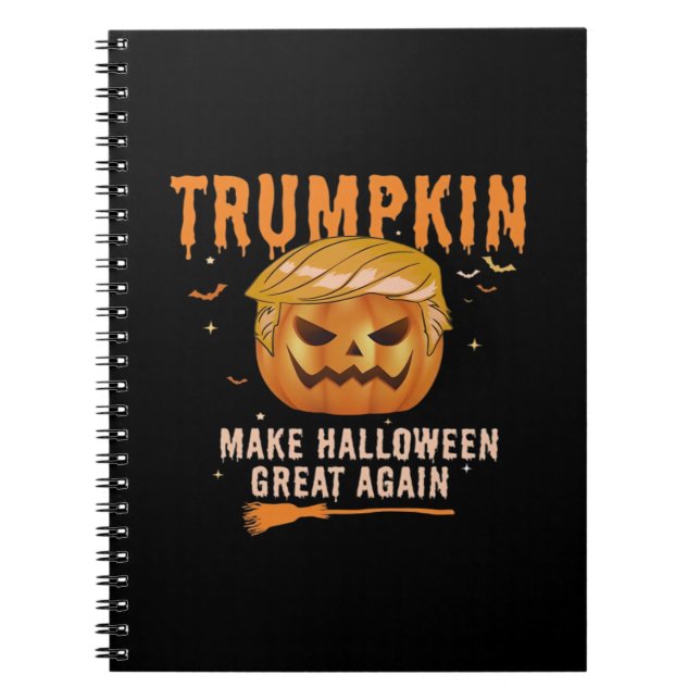 Cuaderno Trumpkin vuelve a hacer que Halloween sea grande p (Frente)