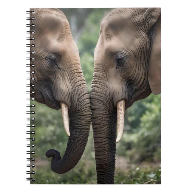 Cuaderno "Trunk to Trunk: A Gentelphant Embrace" (Frente)