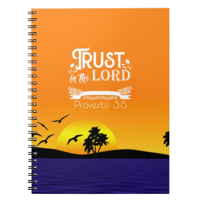 Cuaderno Trust in the Lord (Frente)
