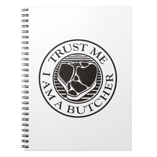 Cuaderno Trust me, I am a Butcher T-bone (Frente)