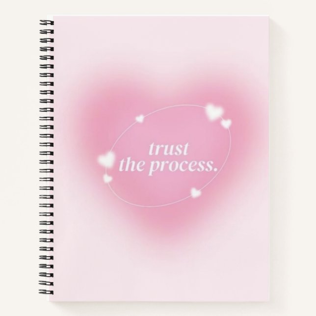 Cuaderno Trust the Process Aesthetic Notebook –  (Anverso)