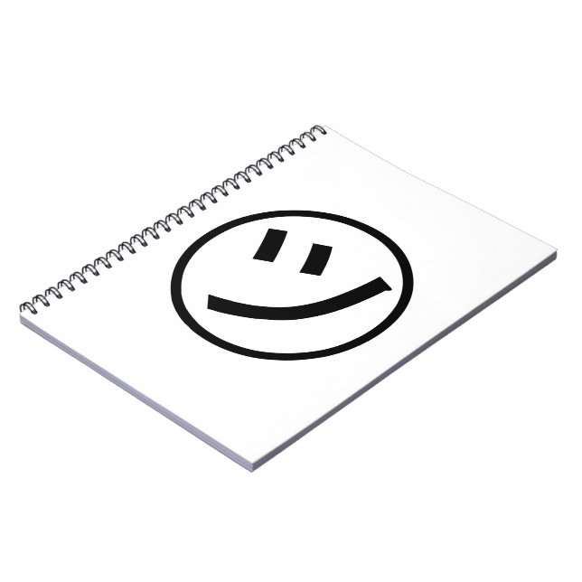 Cuaderno ㋡ Tsu Kana Katakana Sonriente Emoji / Emoticon (Lado Izquierdo)