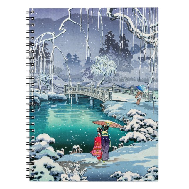 Cuaderno Tsuchiya Koitsu - Nieve de primavera en Maruyama (Frente)