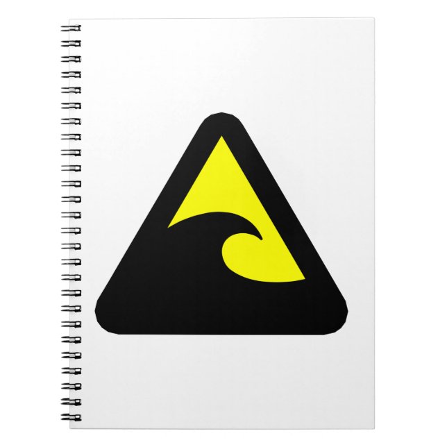 Cuaderno Tsunami Hazard Sign (Frente)