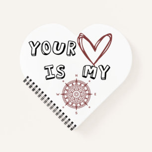 Cuaderno Tu corazón es mi brújula