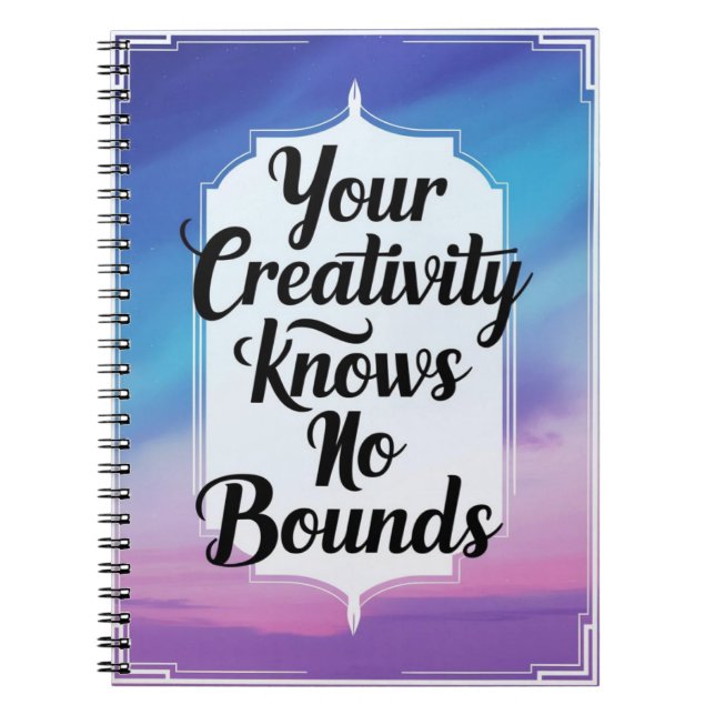Cuaderno Tu creatividad no tiene límites (Frente)