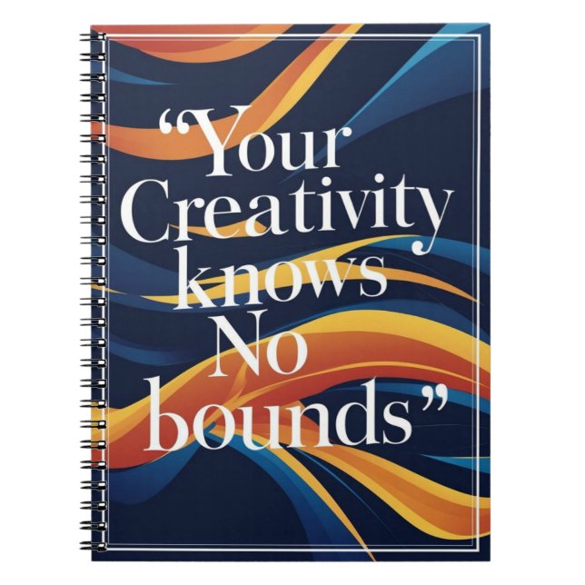 Cuaderno Tu creatividad no tiene límites (Frente)