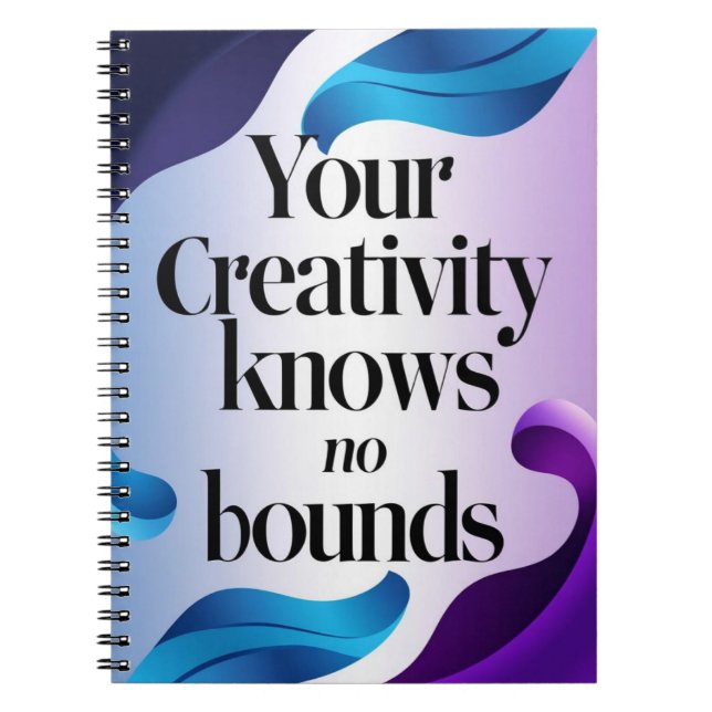 Cuaderno Tu creatividad no tiene límites (Frente)