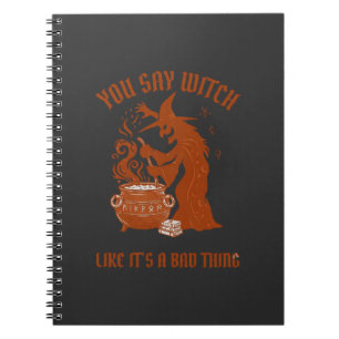 Cuaderno Tú Dices Bruja Halloween Caldero Mágico