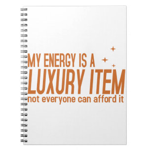 Cuaderno Tu Energía es un Artículo de Lujo