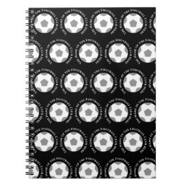 Cuaderno Tu equipo de fútbol en blanco y negro