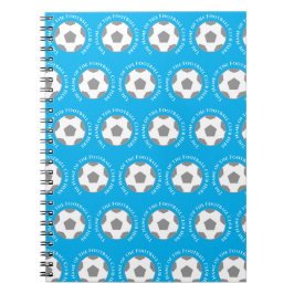 Cuaderno Tu equipo de fútbol en Sky Blue