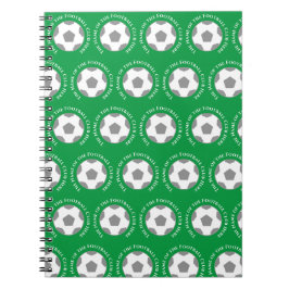 Cuaderno Tu equipo de fútbol en verde