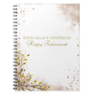 Cuaderno Tu legado continúa Regalo de jubilación elegante