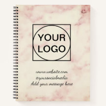 Tu logo aquí mármol rosa simple minimal blanco No