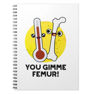 Cuaderno Tú me das Fémur Canción Divertida Hueso Juego de P