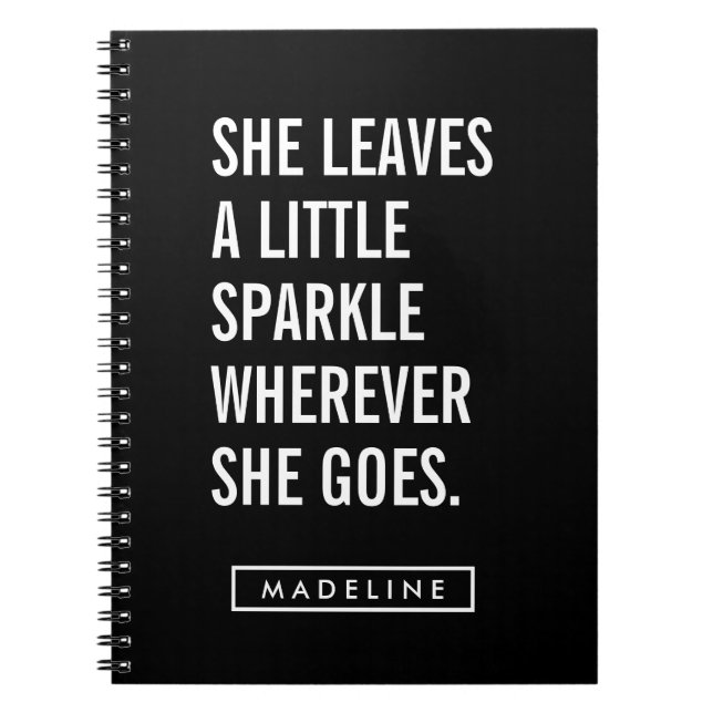 Cuaderno Tu nombre | Deja Una Pequeña Espuma (Frente)