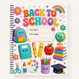 Cuaderno Tu Nombre Grado Regreso a la Escuela libr