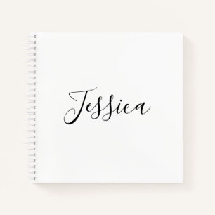 Cuaderno Tu Nombre Letra Elegante