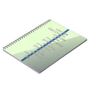 Cuaderno ¿Tu nombre o mensaje con las palabras cruzadas? So