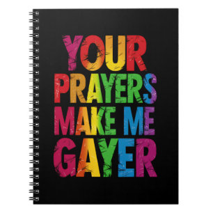 Cuaderno Tu Oración Me Hace Más Gay Bandera del Orgullo Gay