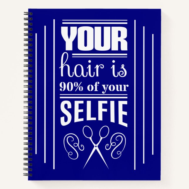 Cuaderno Tu Pelo Es El 90% De Tu Selfie (Anverso)