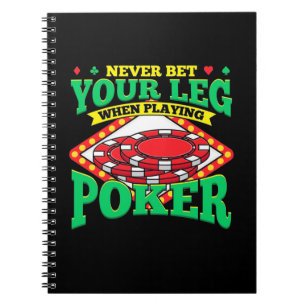 Cuaderno Tu Pierna Al Jugar Al Poker