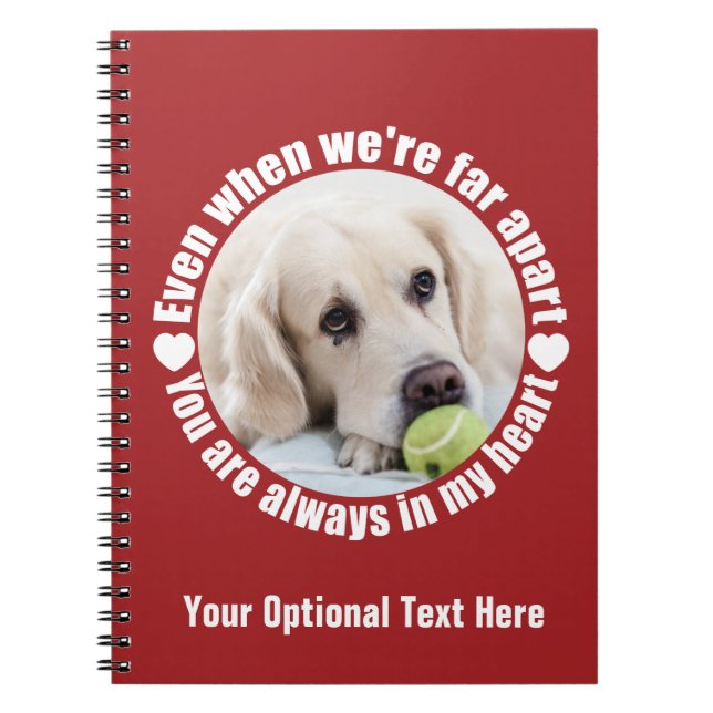 Cuaderno TU portátil personalizado FOTO Far Apart Love (Frente)