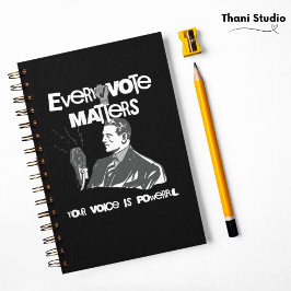 Cuaderno Tu voto importa Elección Política Blanco Impreso