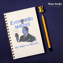 Cuaderno Tu voto importa las elecciones azul político impre