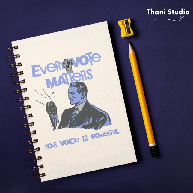 Cuaderno Tu voto importa las elecciones azul político impre (Subido por el creador)