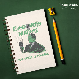 Cuaderno Tu voto importa las elecciones Verde político impr