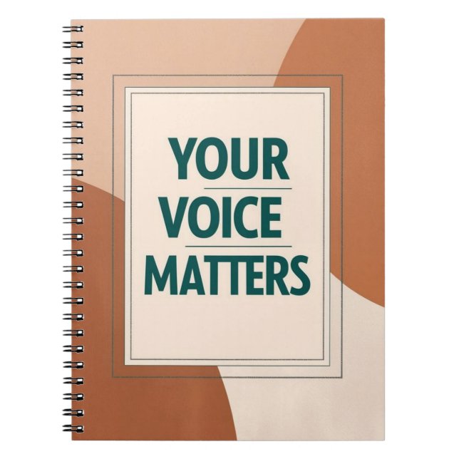 Cuaderno Tu Voz Importa opción 3 (Frente)