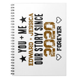 Cuaderno Tú + Yo Nuestra Historia de Amor Relación Editable
