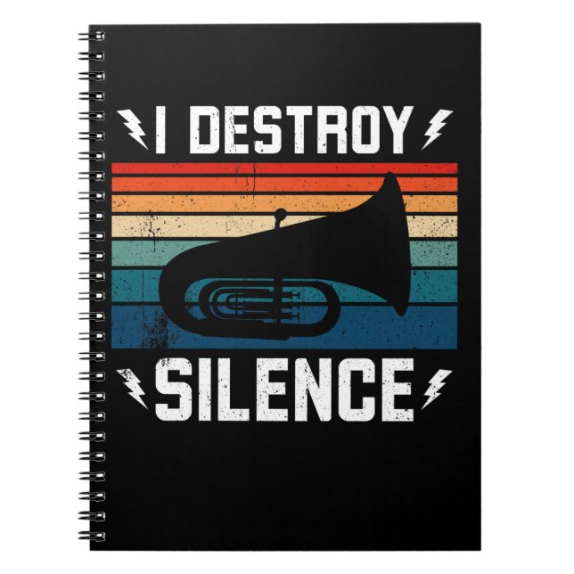 Cuaderno Tuba Player I Destruye Silence Tuba (Frente)