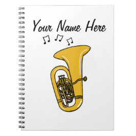 Cuaderno Tuba Tubaist Brass Personalizado de un profesor de