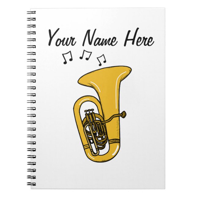 Cuaderno Tuba Tubaist Brass Personalizado de un profesor de (Frente)