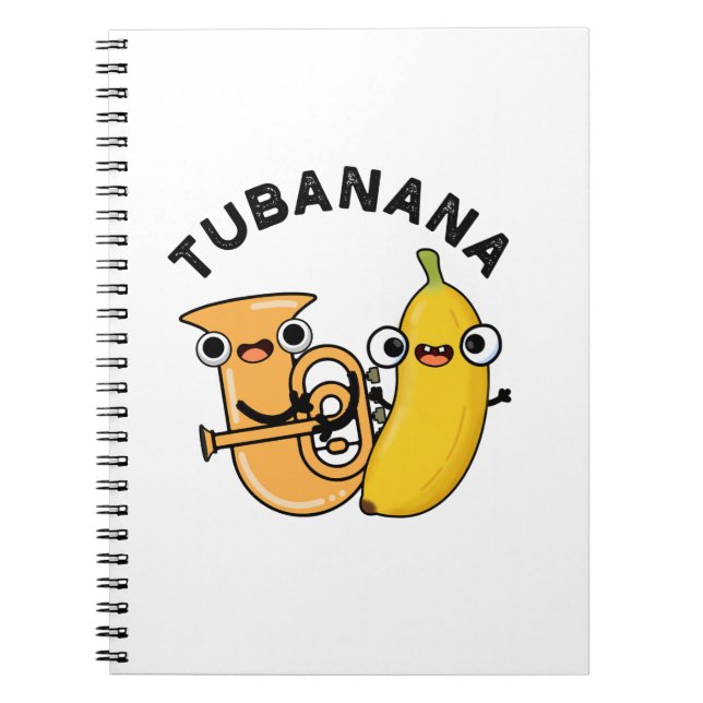 Cuaderno Tubanana Chiste de Tuba y Banana Divertido  (Frente)