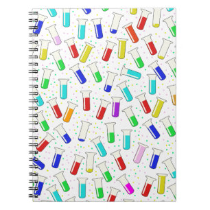 Cuaderno Tubos de ensayo de vidrio de dibujos animados