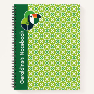Cuaderno Tucán geométrico inspirado en la naturaleza para a