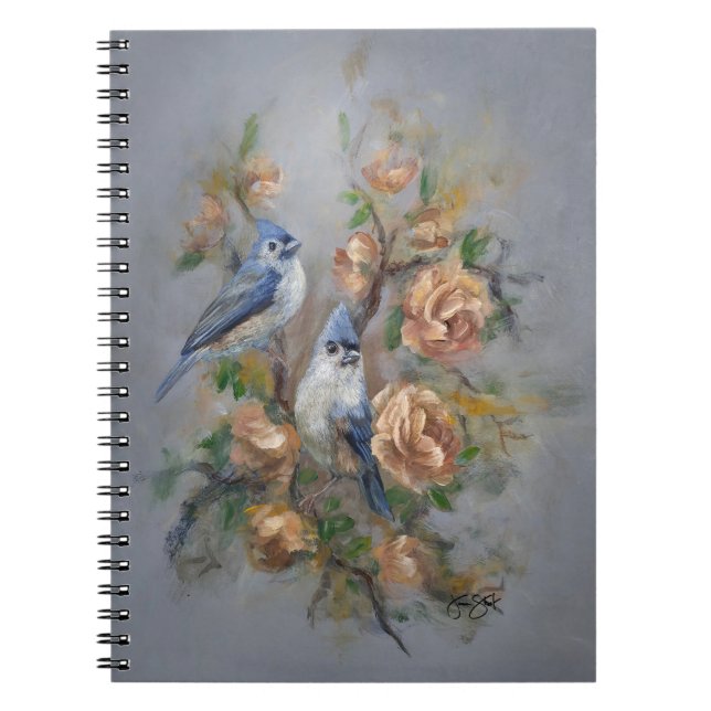 Cuaderno Tufted Titmice (Frente)