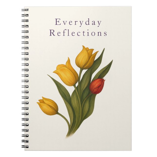 Cuaderno Tulip Floral Notebook | Everyday Reflections (Frente)