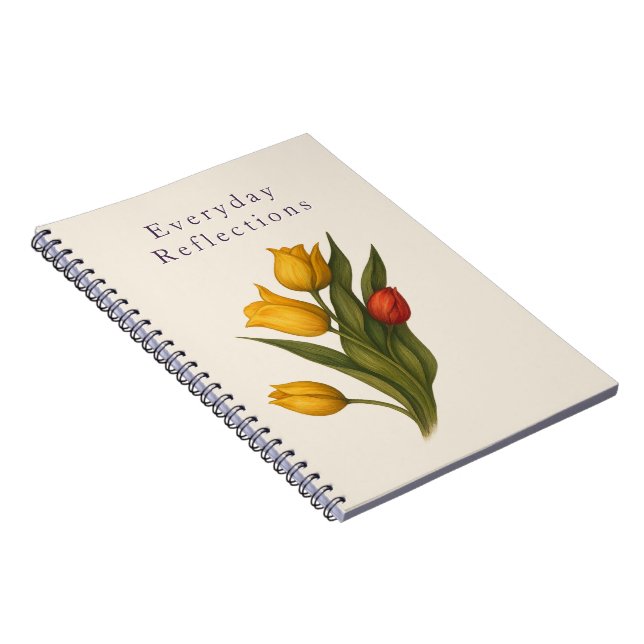 Cuaderno Tulip Floral Notebook | Nature Journal for Writing (Lado Derecho)