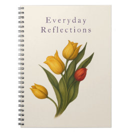Cuaderno Tulip Floral Notebook | Nature Journal for Writing