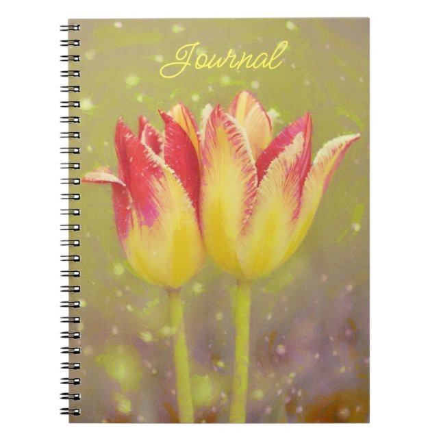 Cuaderno Tulip Flowers Together Art Journal Notebook (Frente)
